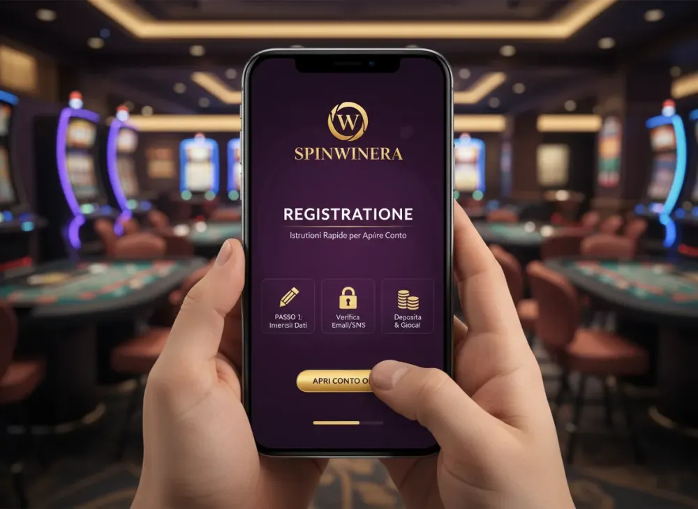 Spinwinera registrazione istruzioni rapide per aprire conto